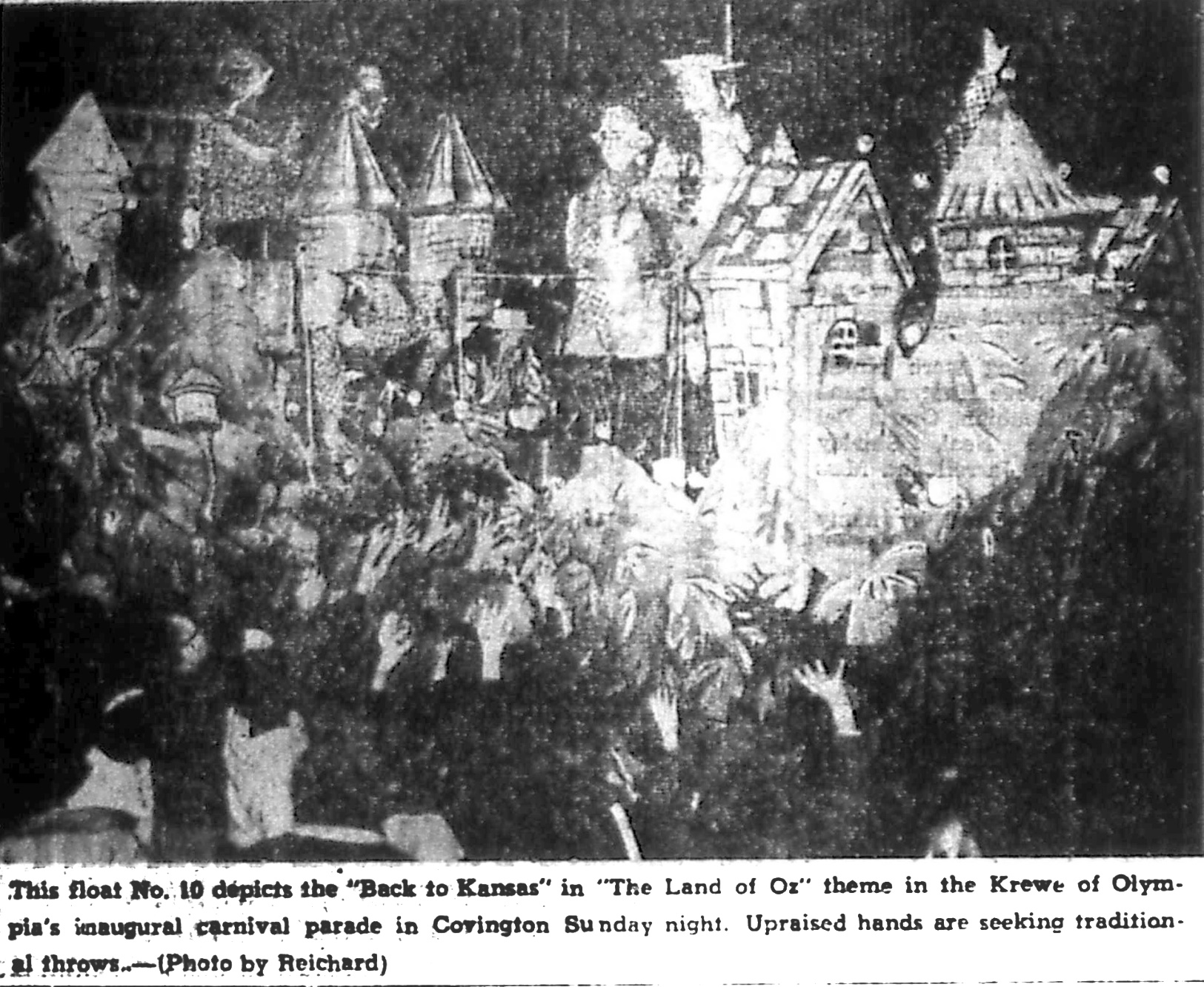 Tammany Family Krewe of Olympia 1st Parade in 1966