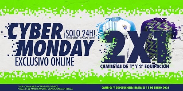 Málaga, llega el Cyber Monday blanquiazul