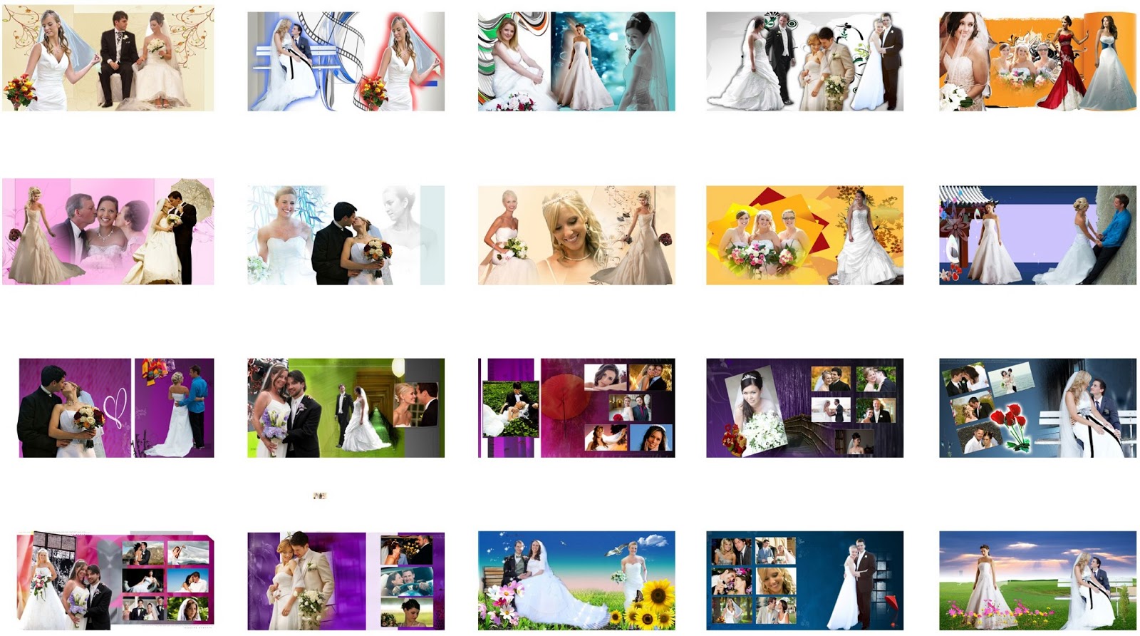 Western Wedding Album Design PSD12