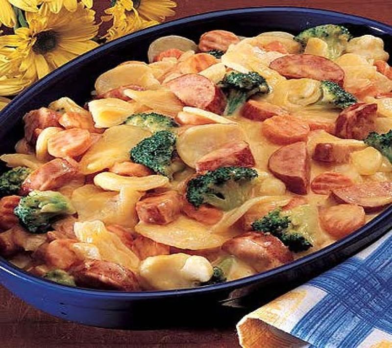 Recipease Kielbasa Casserole