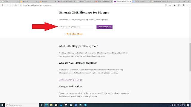 Cara Buat Sitemap di Blogger/Blogspot