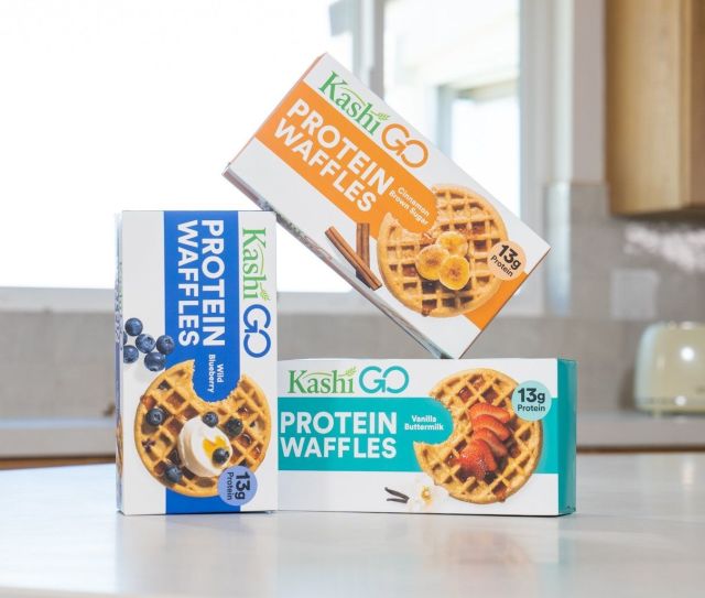 Kashi Launches New Protein Waffles Brand Eating