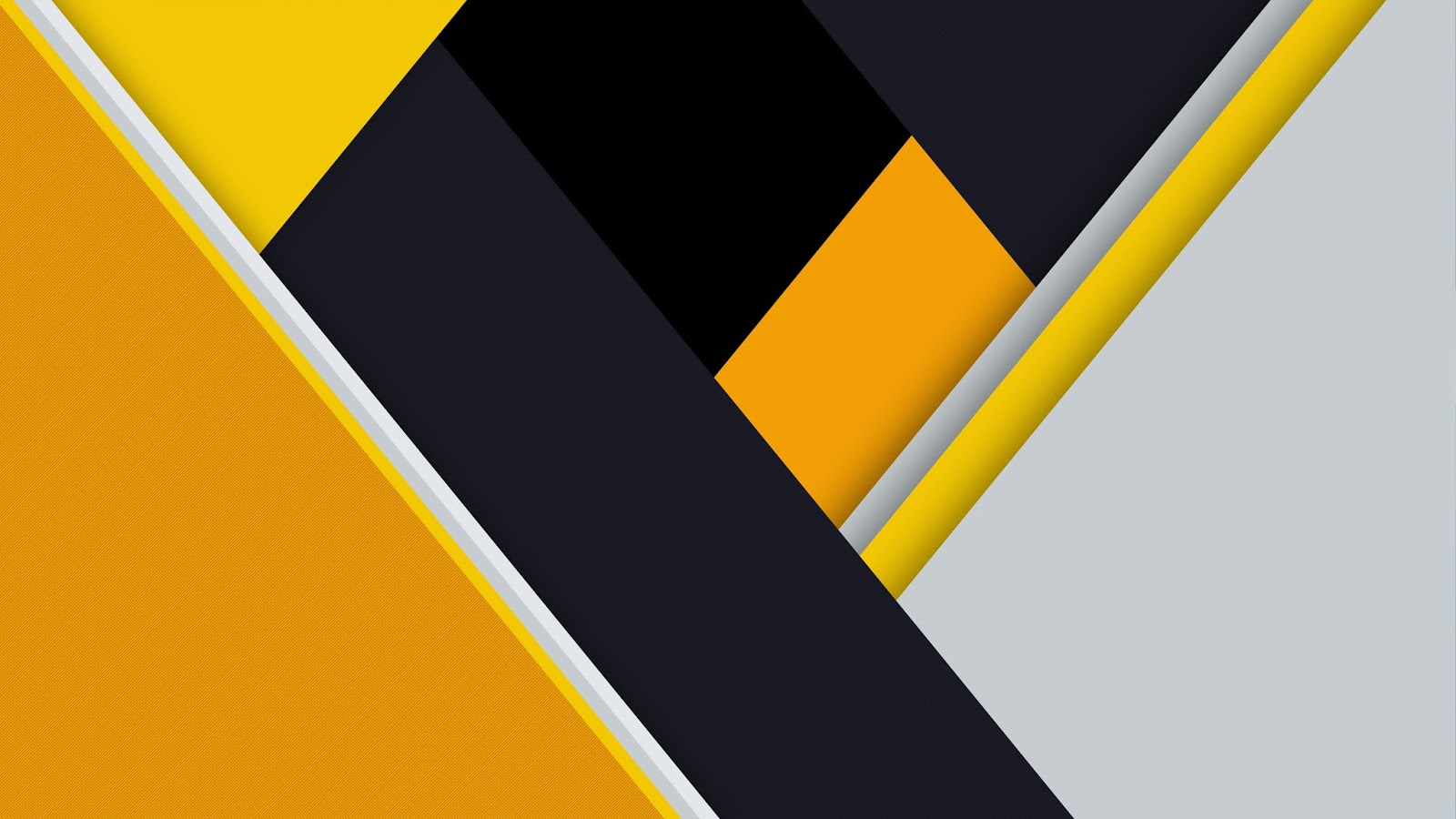 Yellow Black Abstract Wallpaper