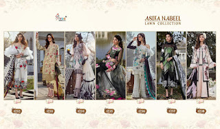 Shree fab Asifa Nabeel lawn Collection pakistani Suits