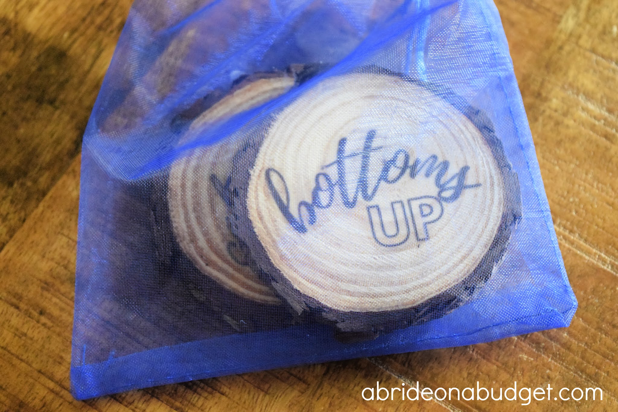 A Bride On A Budget DIY Wooden Coasters Wedding Favors