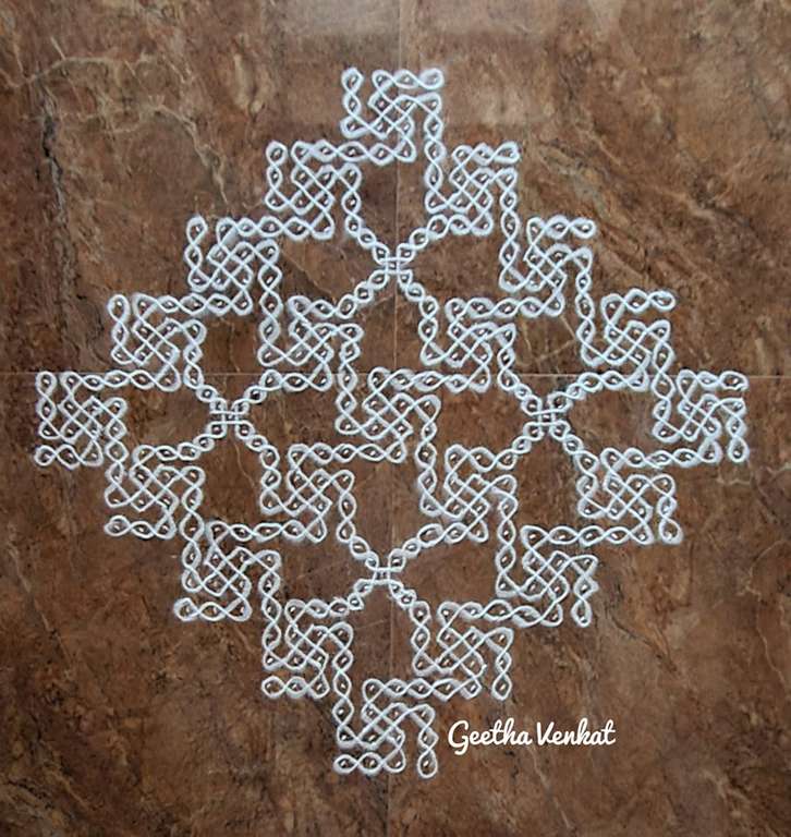 TELUGU WEB WORLD GANESH MANDHARAM GODUGULU RANGOLI ART KOLAMS 2021