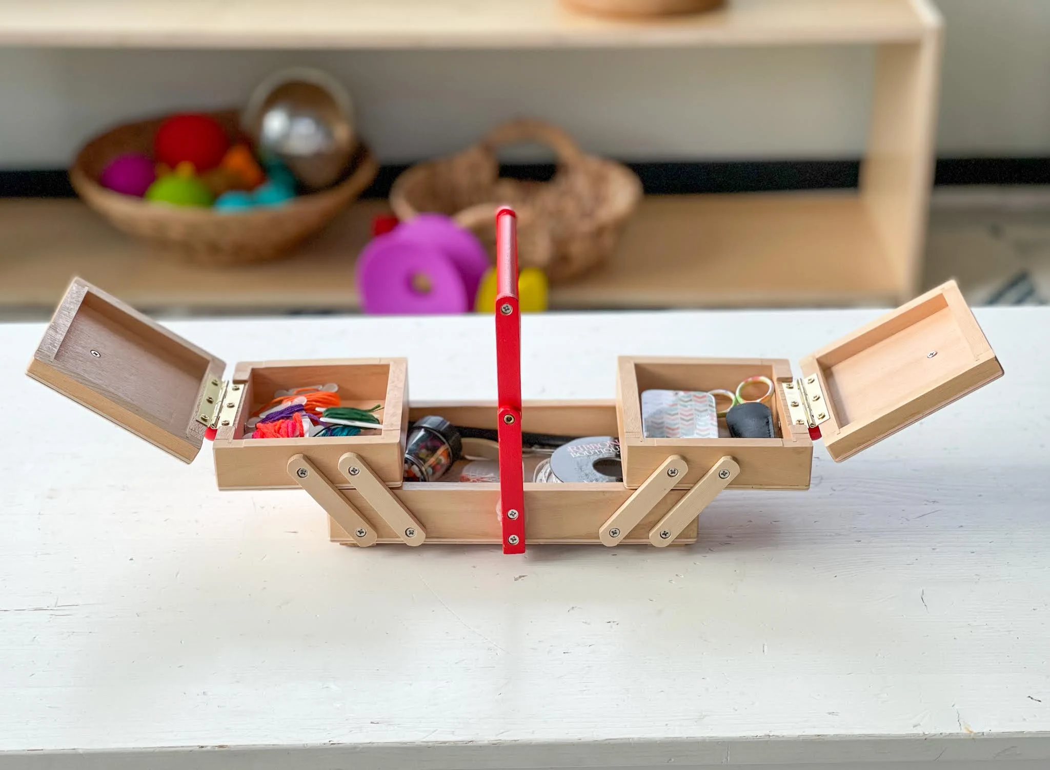 Montessori Activity Sewing Box for Kids