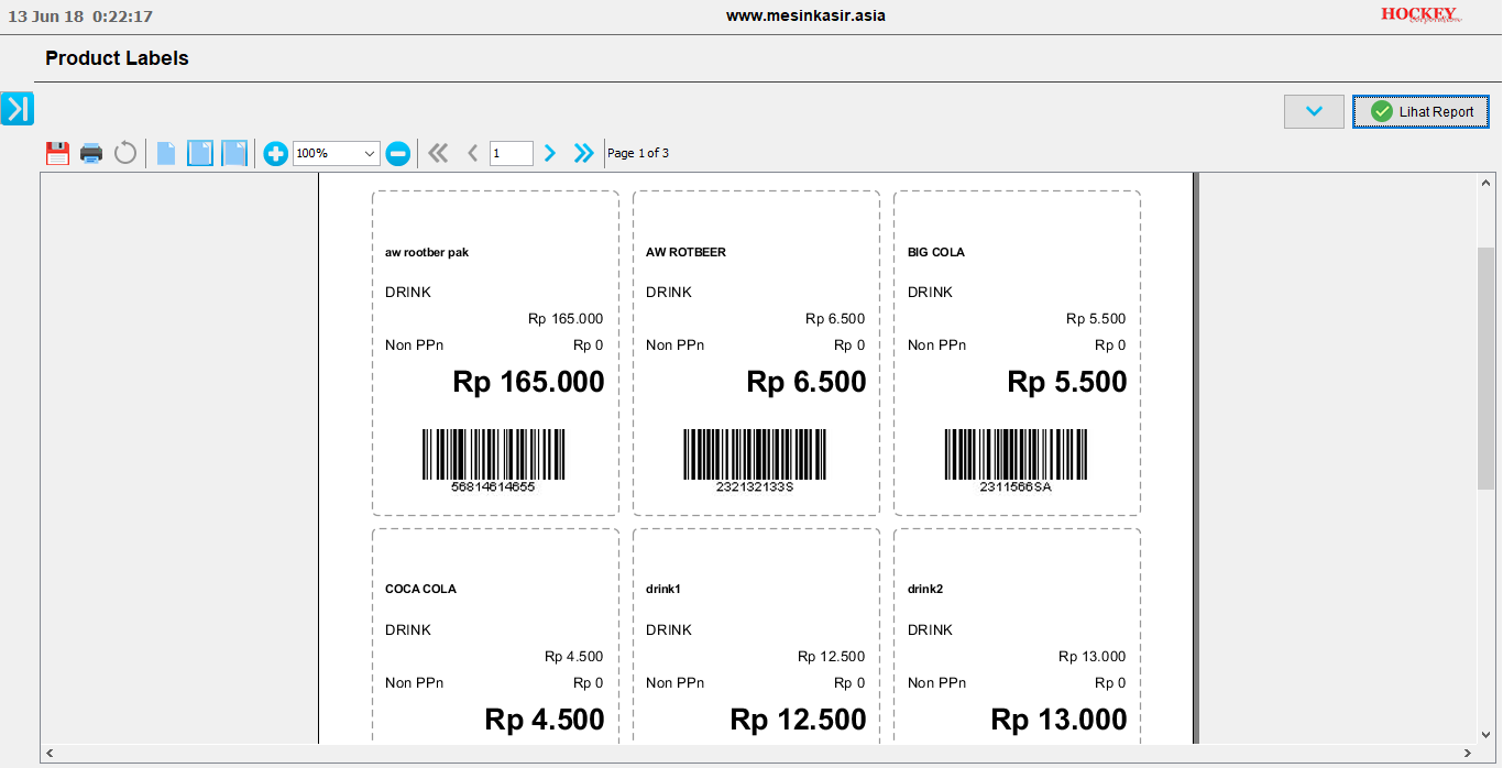 mesin kasir barcode