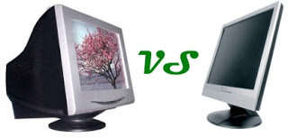 Know the Difference CRT Monitor and LCD Monitor