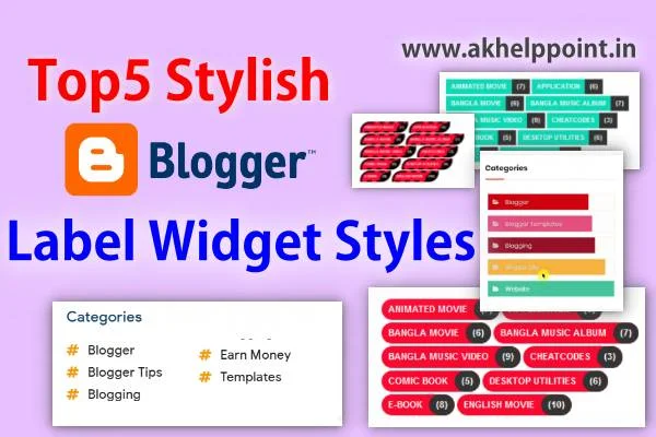 Top 5 Awesome Design Blogger Label Widget Style