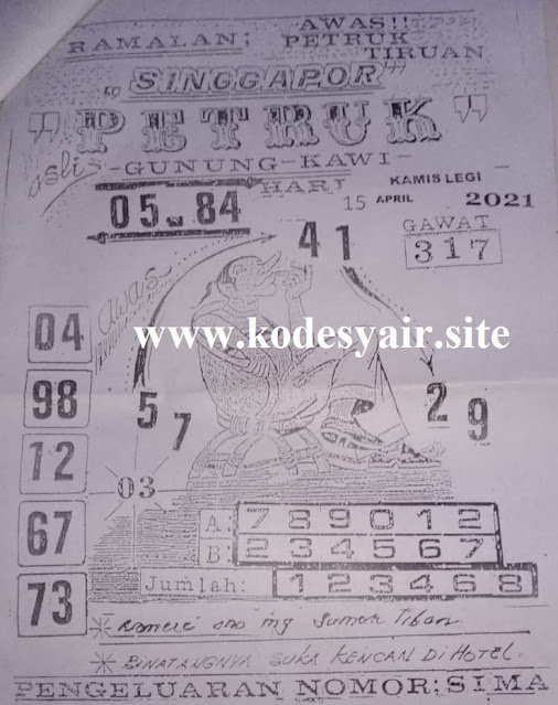 47 Syair sgp angka malaikat