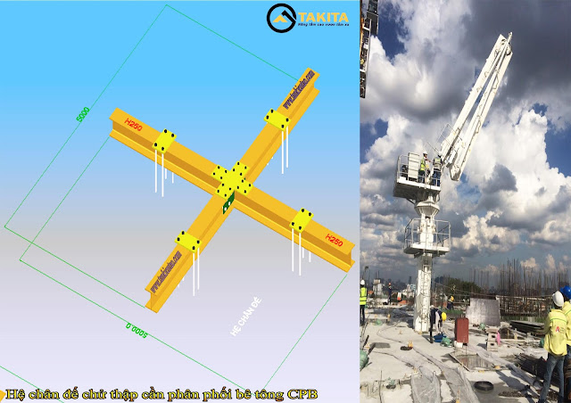 bản vẽ hệ chân đế chử thập cần CPB