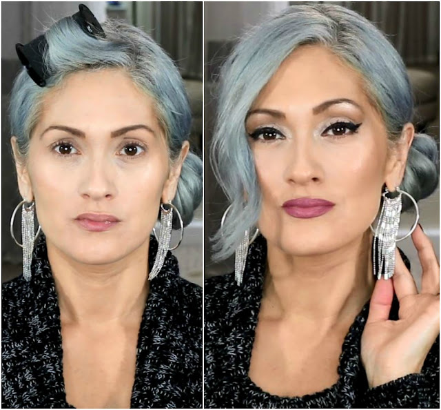 BEAUTY101BYLISA MAKEUP FOR GRAY SILVER HAIR + Giveaway!