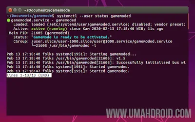 Feral GameMode Running on Ubuntu