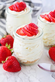 This homemade vanilla cheesecake mousse is so luscious and silky smooth. All the taste of cheesecake, without any of the work!