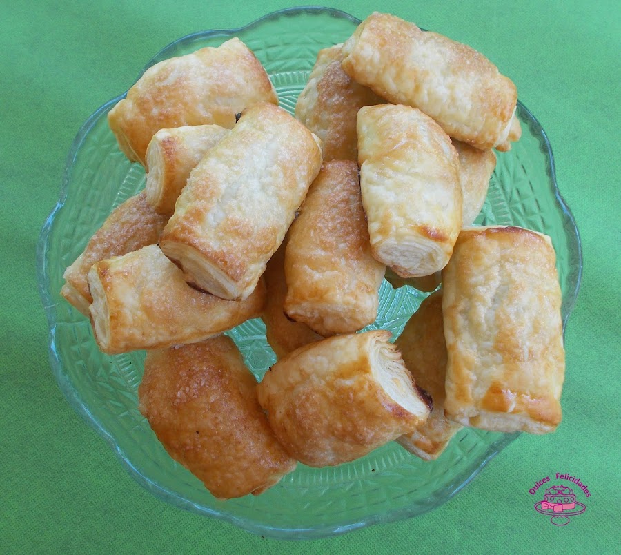 Mini napolitanas caseras de chocolate