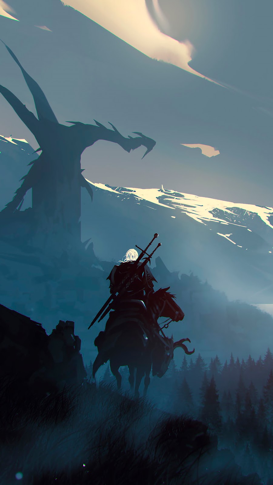 The Witcher phone wallpaper collection