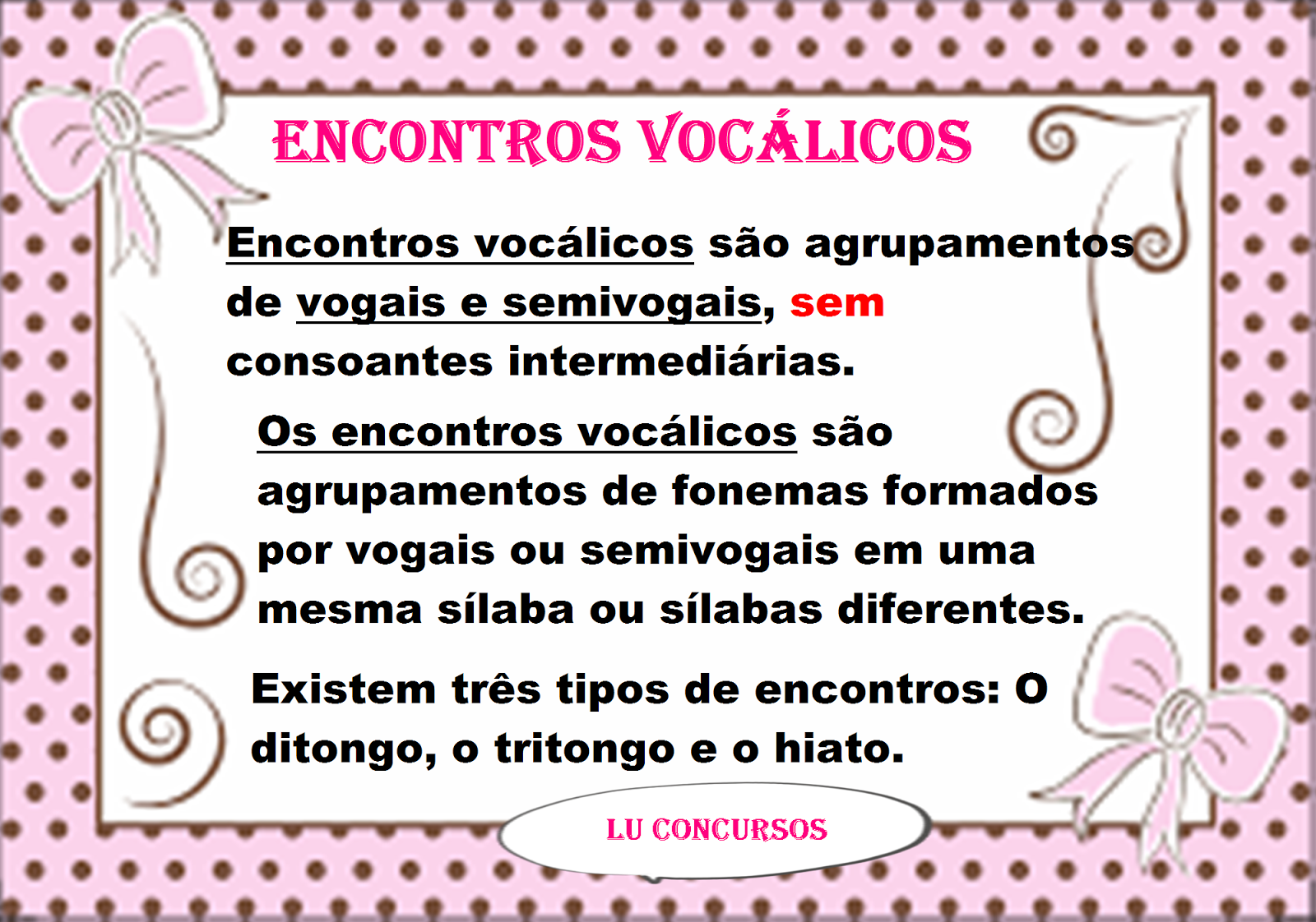 Encontros Vocálicos: Saiba O Que São - Textículos