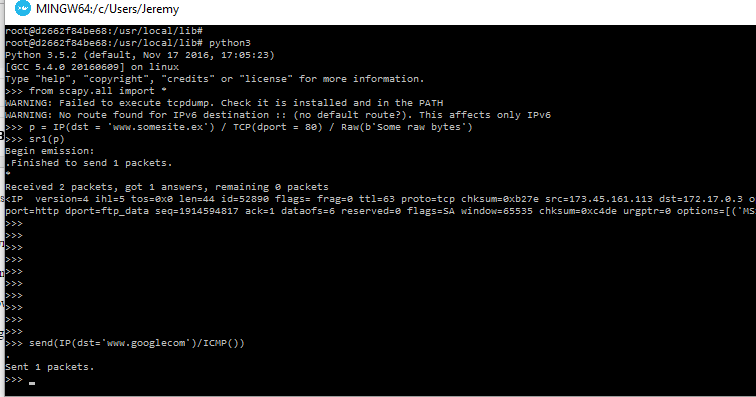 Setting up Scapy for Python 3.