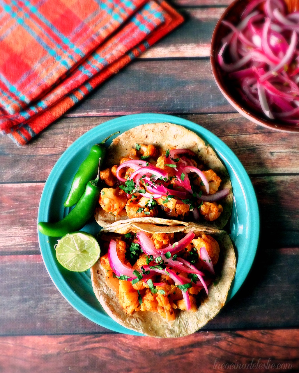 Cauliflower Tinga Tacos #TacoTuesday 