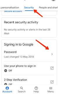 google account ka password kaise change kare