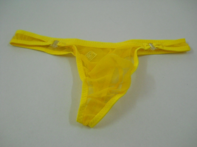 FASHION CARE 2U: UM354-4 Sexy Transparent Yellow Clip T-Back Men's ...