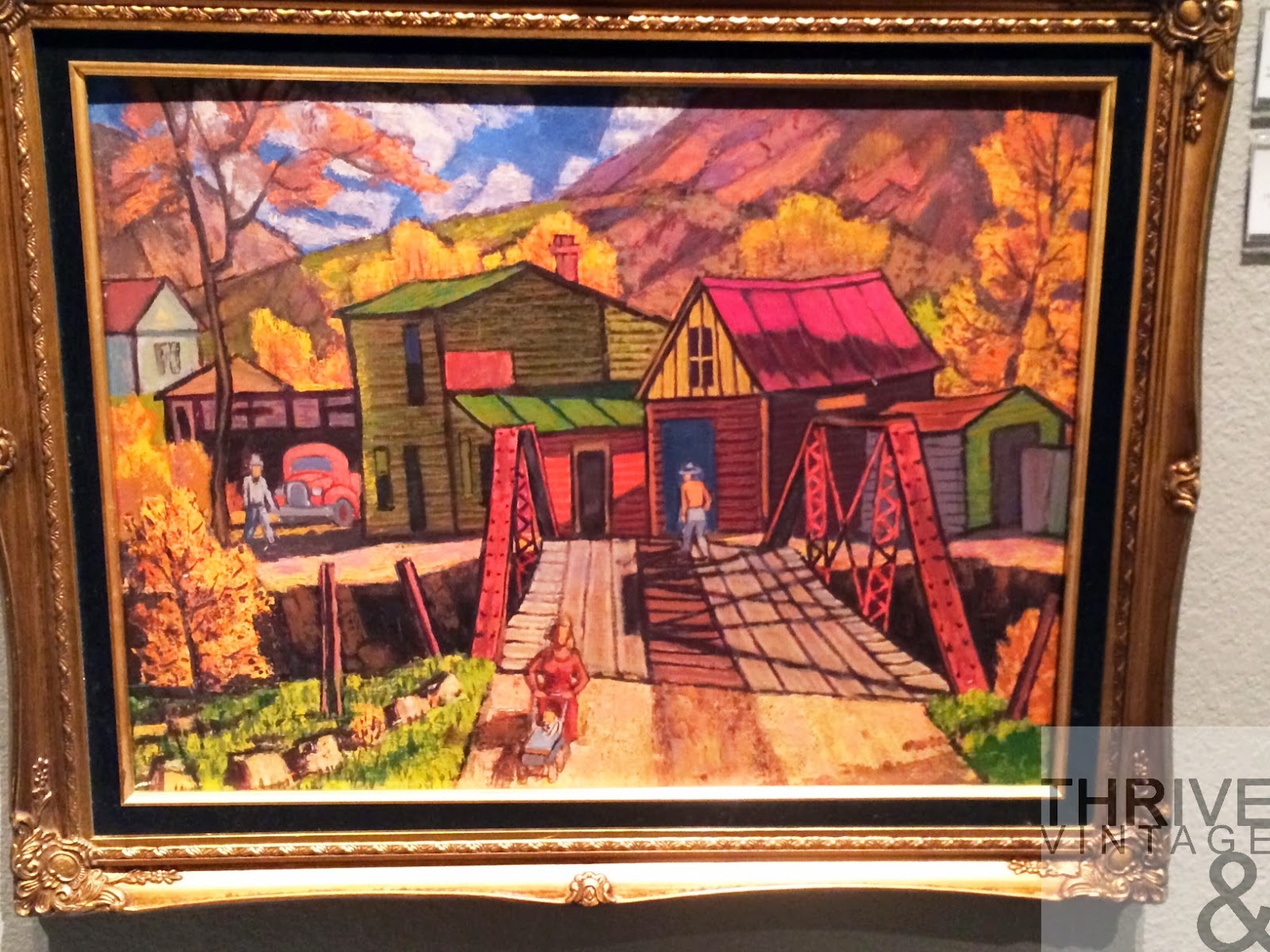 Artist Pauk K Smith Painting Bridge Modern Color Art