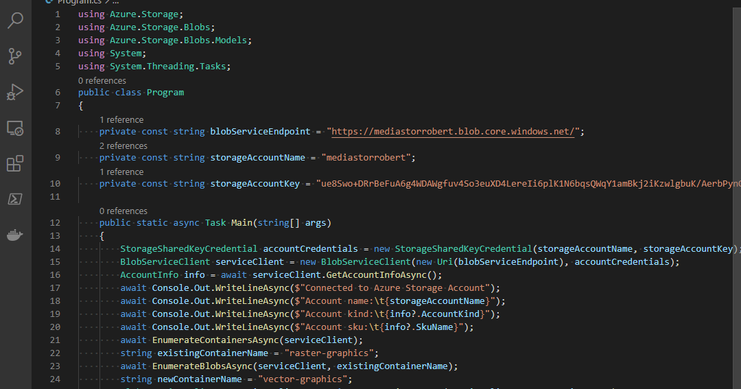 Robert Chew's Knowledge Retention Retrieving Azure Storage resources