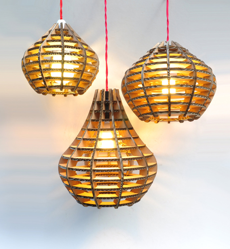 Kreasi Lampu Hias Dari Kardus