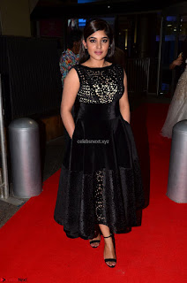 Niveda Thomas Black Sleeveless Cute Dress at 64th Jio Filmfare Awards South 2017 ~  Exclusive 026