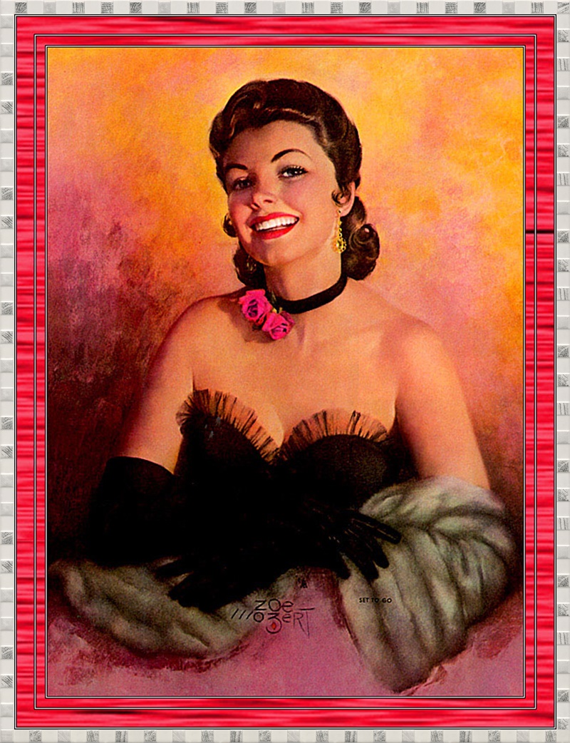 полная женщина ретро