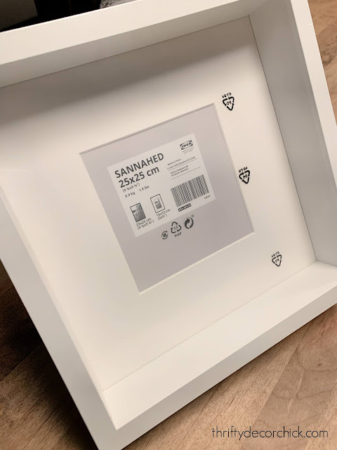 White Sannehed ikea frame