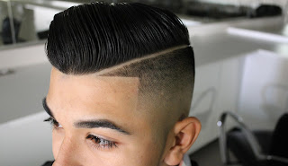 pompadour comb over fade Hairstyles