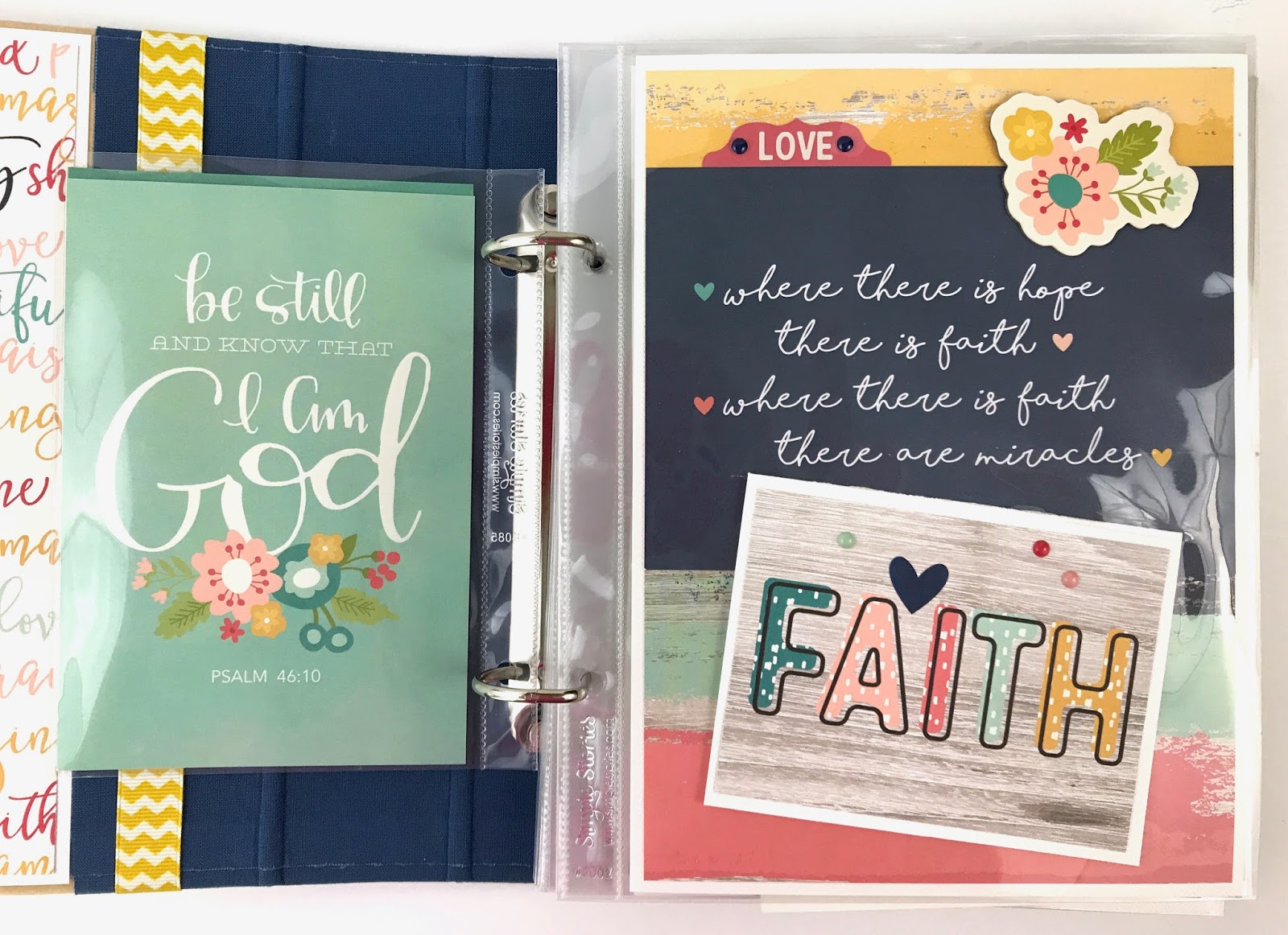 Artsy Albums Scrapbook Album and Page Layout Kits by Traci Penrod: Faith  Scrapbook with Simple Stories Faith
