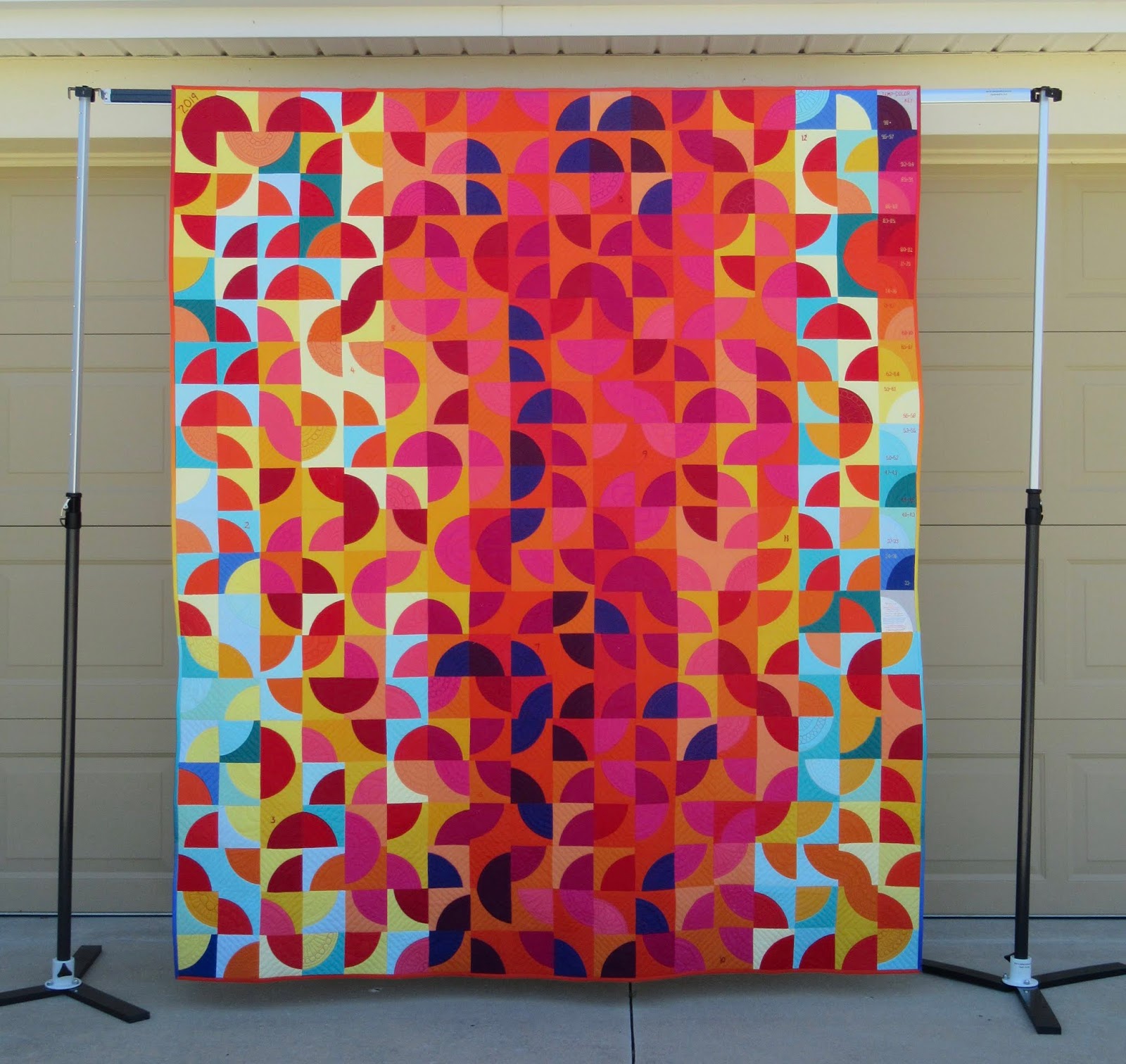 Flourishing Palms Temperature Quilt Finish