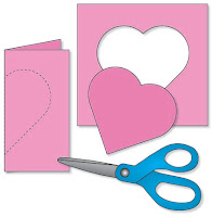 Heart Cutout Activity Fold Paper to Cut a Symmetrical Heart
