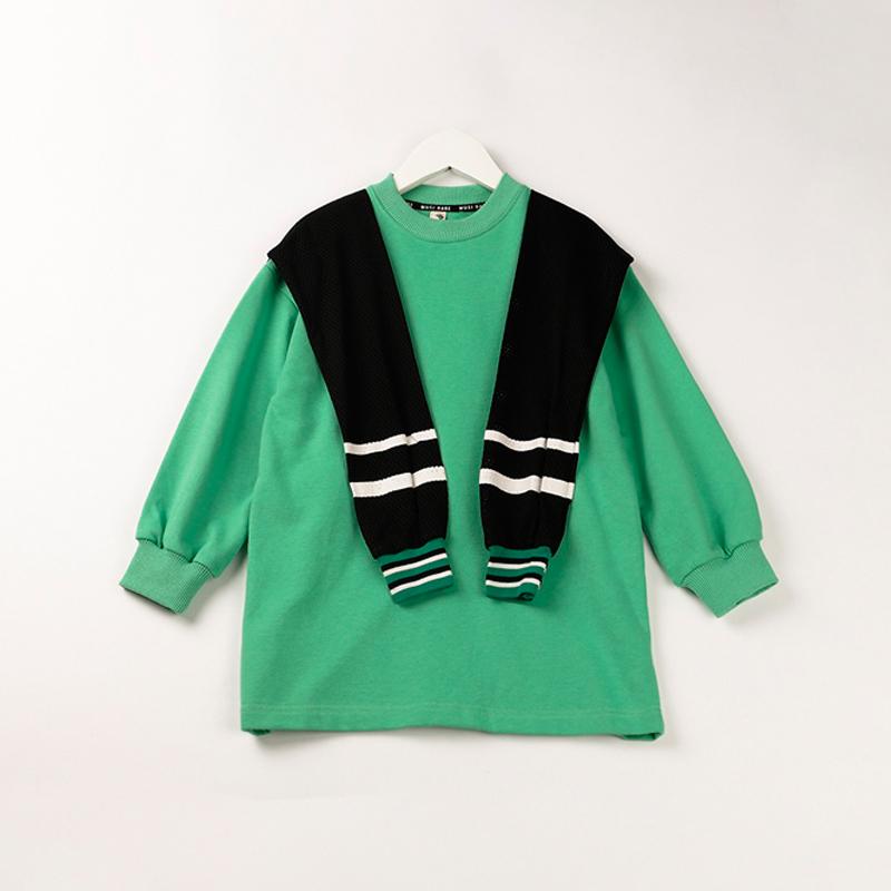 Áo Thun Bé Gái Cotton Tay Dài Phối Áo Ngoài – HEYLADS 157682