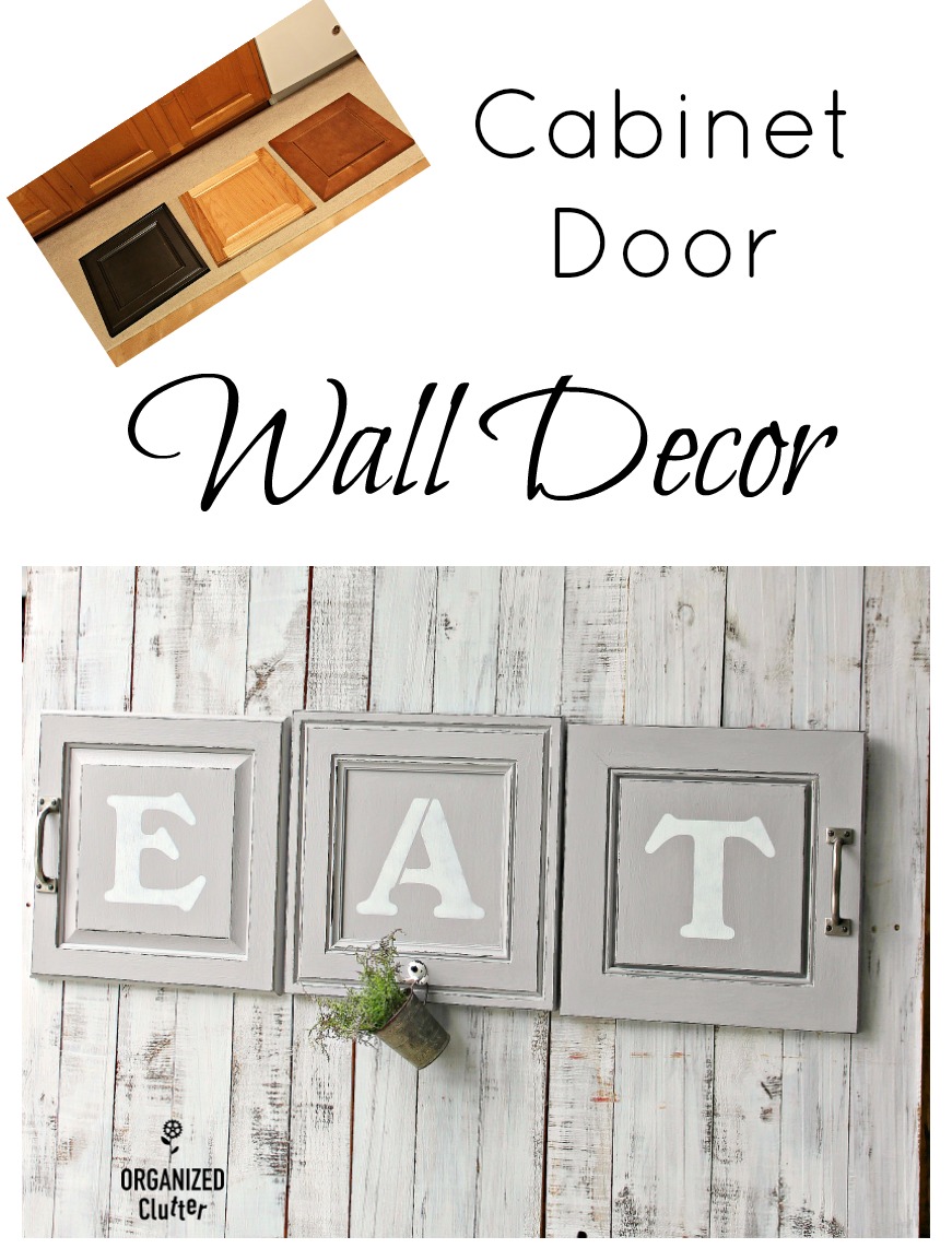 Farmhouse Style Kitchen Cabinet Door Decor Organized Clutter