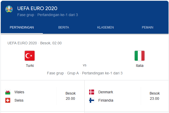 Piala euro 2021 jadwal