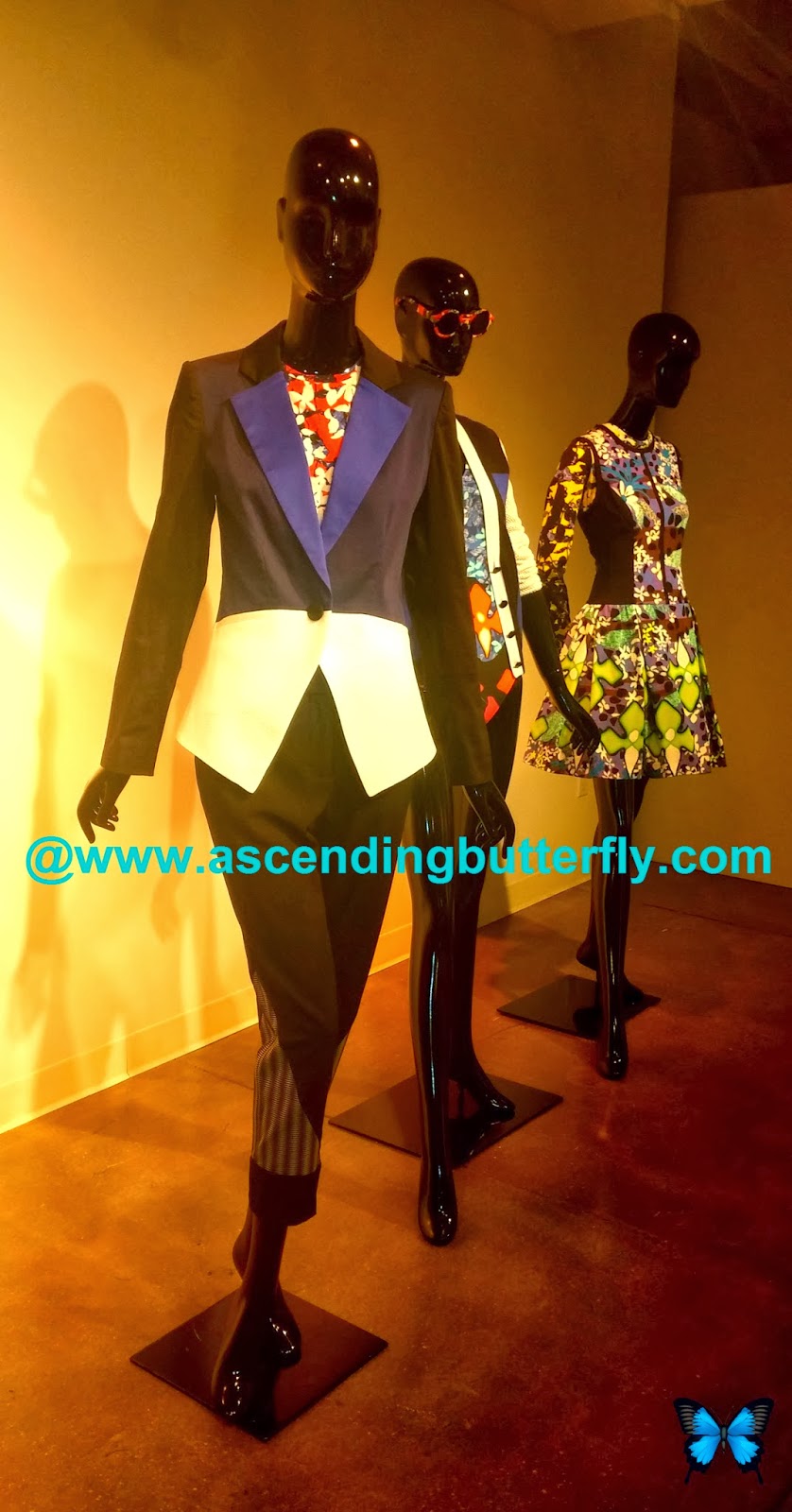 PETER PILOTTO for Target Blazer in Blue Black White Colorblock Shirt in Red Floral Print Pant in Black Check Print