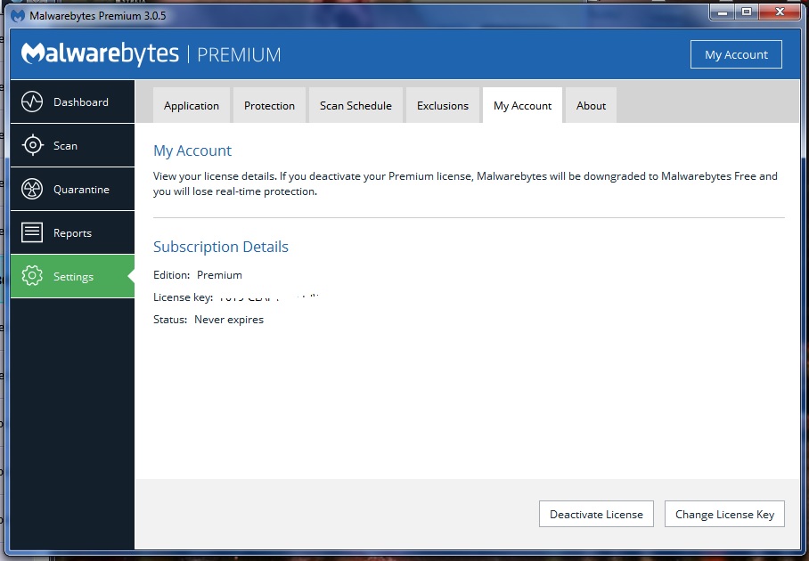 Malwarebytes id and key