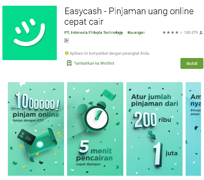 Cara Menggunakan Aplikasi Easycash Pinjaman uang - Kumpulan Remaja