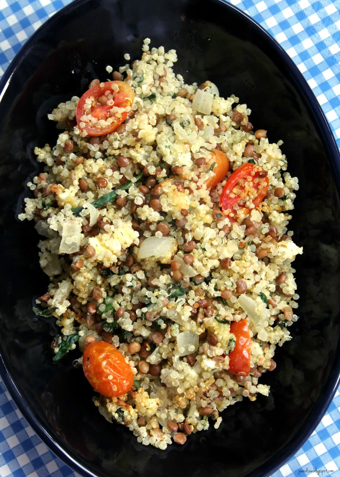 Jo and Sue Mediterranean Quinoa and Lentils