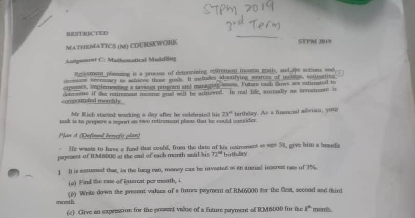 Mathematics m stpm sem 2 picture