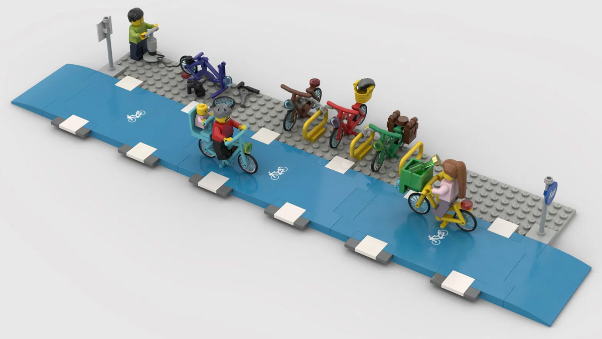 レゴ(R)アイデアで『自転車レーン』が製品化レビュー進出！2021年第1回1万サポート獲得デザイン紹介