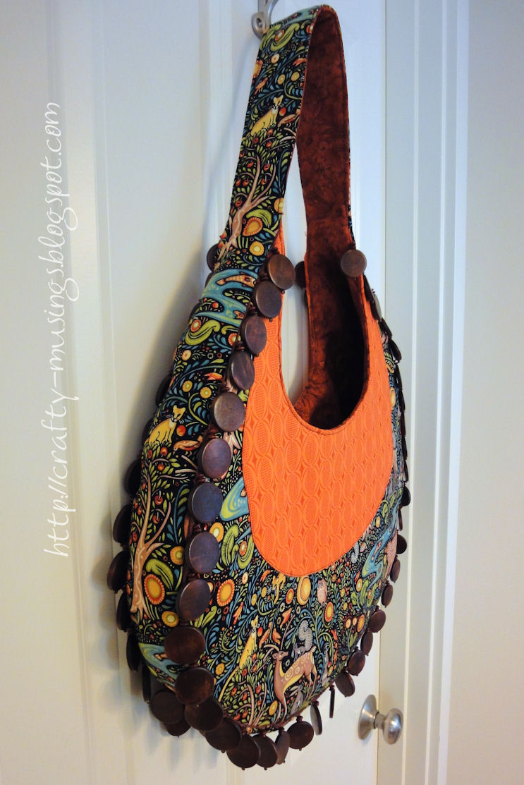 Crafty Musings Style Stitches Monthly Bag Challenge Fringed Hobo Bag