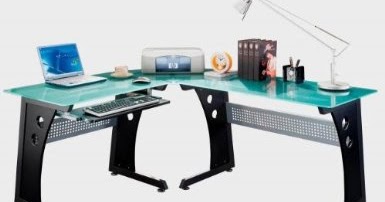 Glass Desk Frosted Glass Desk