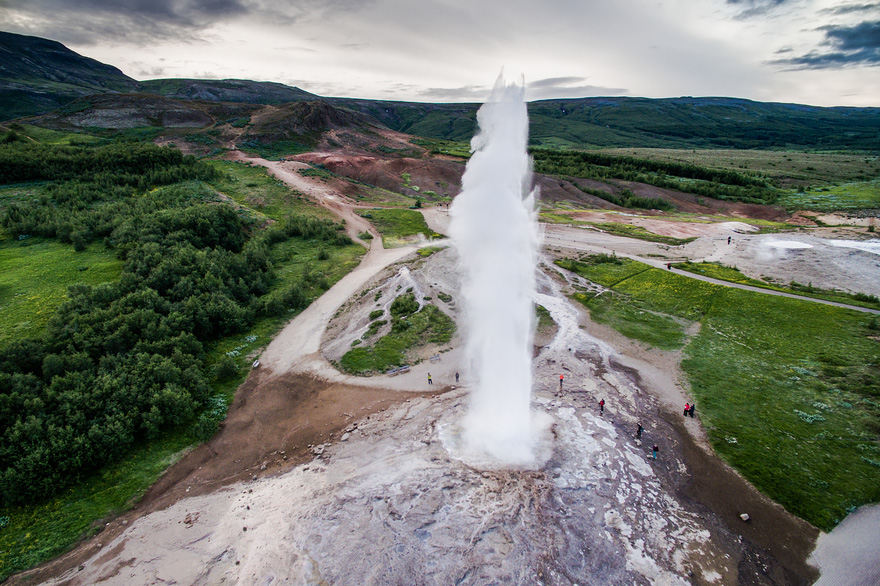 Geysir - Drone Captures Stunning Aerial Images of Iceland, In Case You Need Another Reason to Go Geysir - Drone Captures Stunning Aerial Images of Iceland, In Case You Need Another Reason to Go