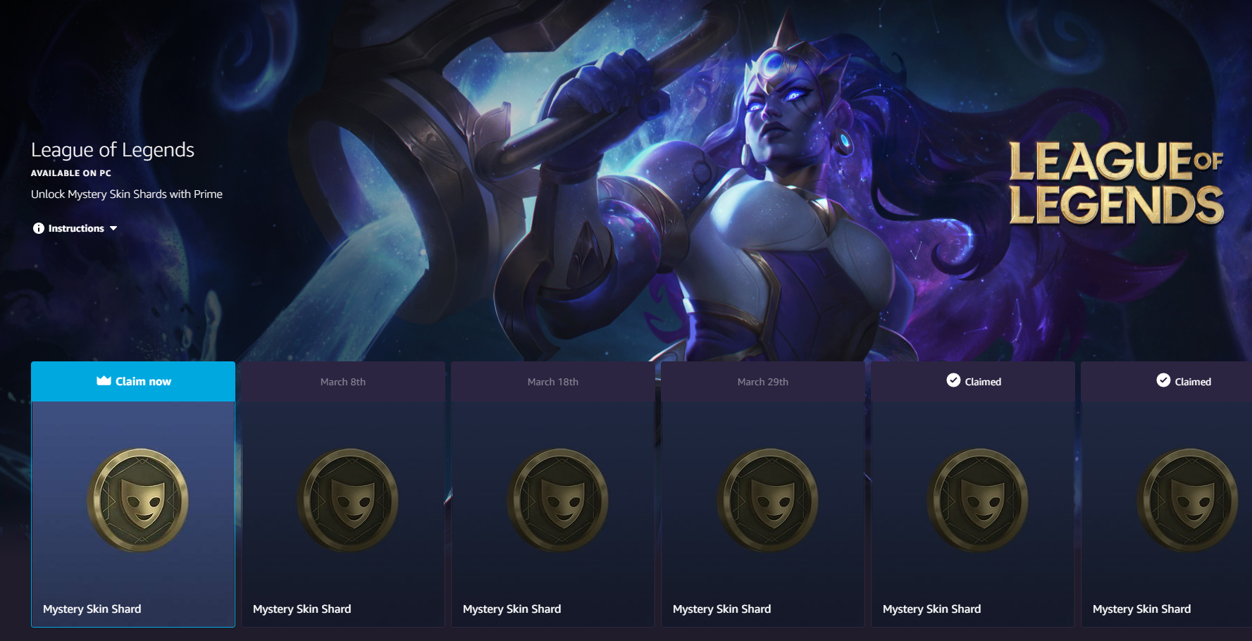 League of Legends' Players Get Free Legendary Skin Shard With Twitch Prime