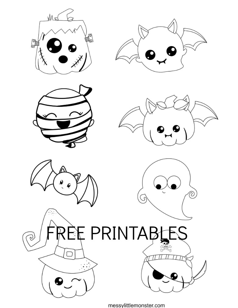 Halloween Monsters Coloring Pages Halloween Monsters Coloring Pages